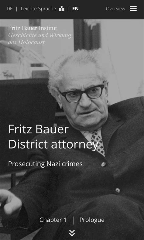 Fritz Bauer. District attorney .